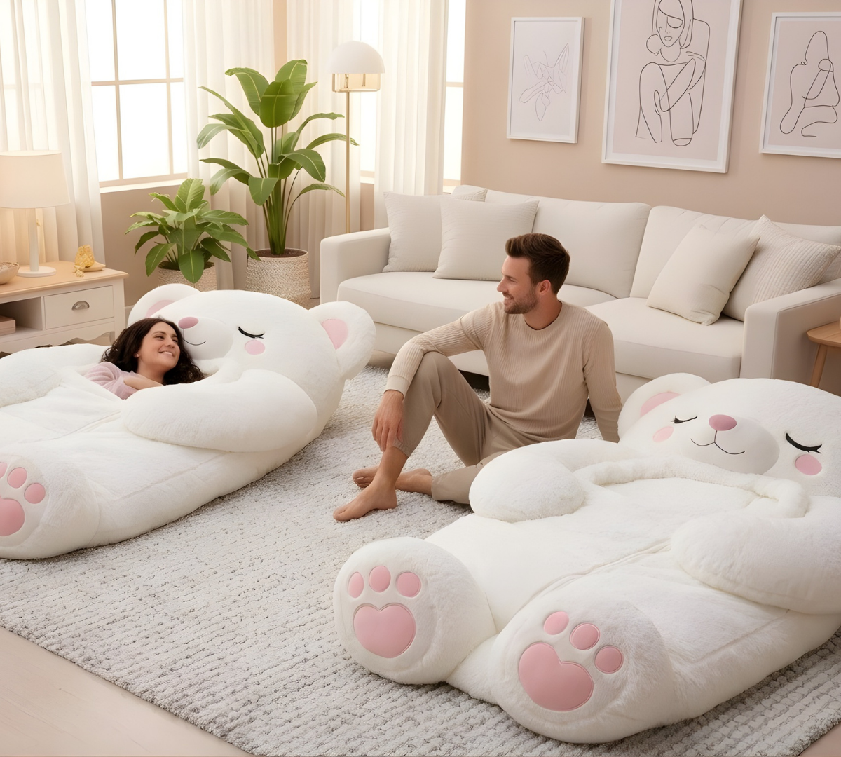 Cunsy Comfort - Teddy ™ Crème / Hvid 